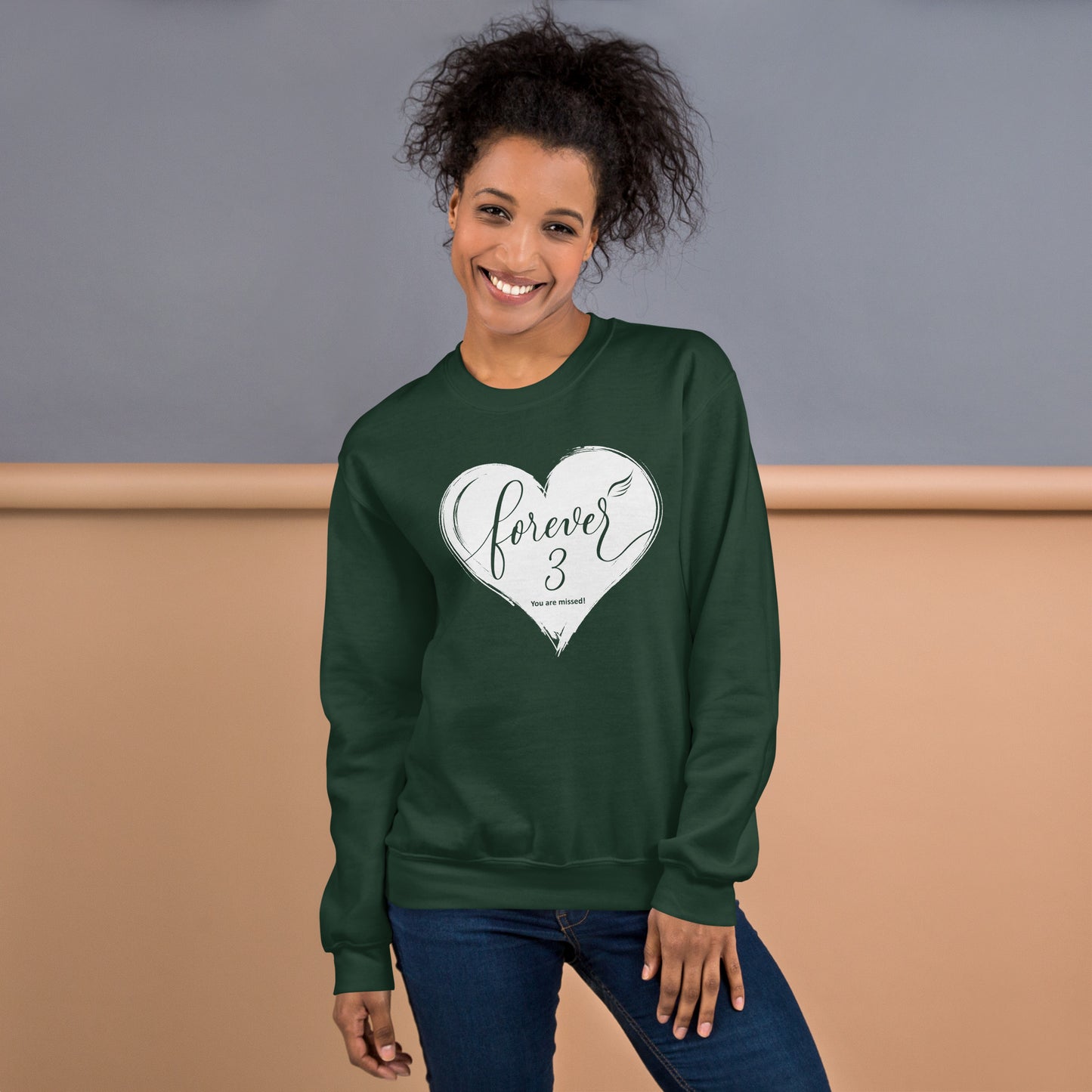 Forever 3 (Unisex Crew Neck Sweatshirt | Gildan)