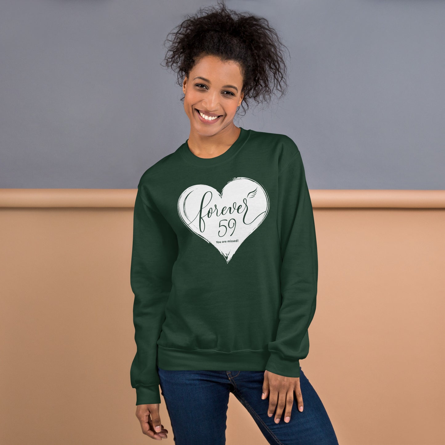 Forever 59 (Unisex Crew Neck Sweatshirt | Gildan)