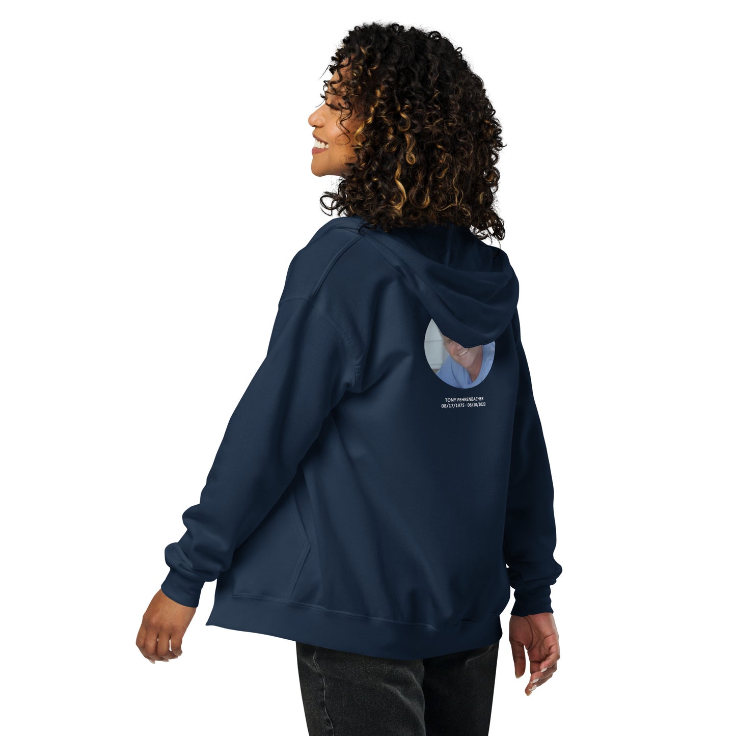 Photo Shirt (PS-211) - Tony (Unisex Heavy Blend Zip Hoodie | Gildan)