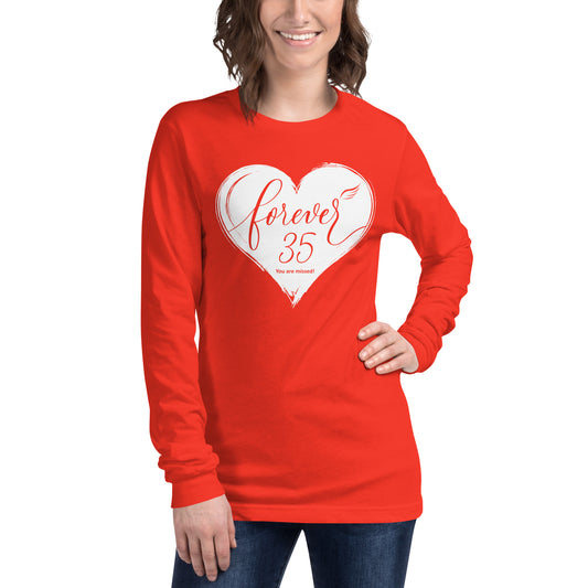Forever 35 (Unisex Long Sleeve Tee | Bella + Canvas)