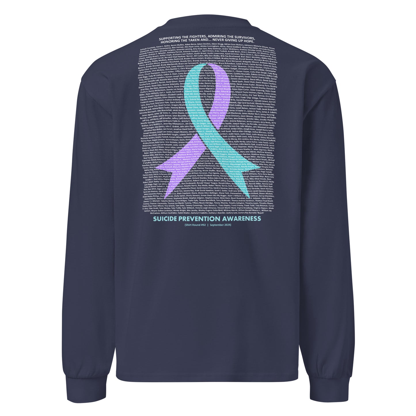 Round 92 (Unisex Premium Heavyweight Long Sleeve Shirt | AS Colour)