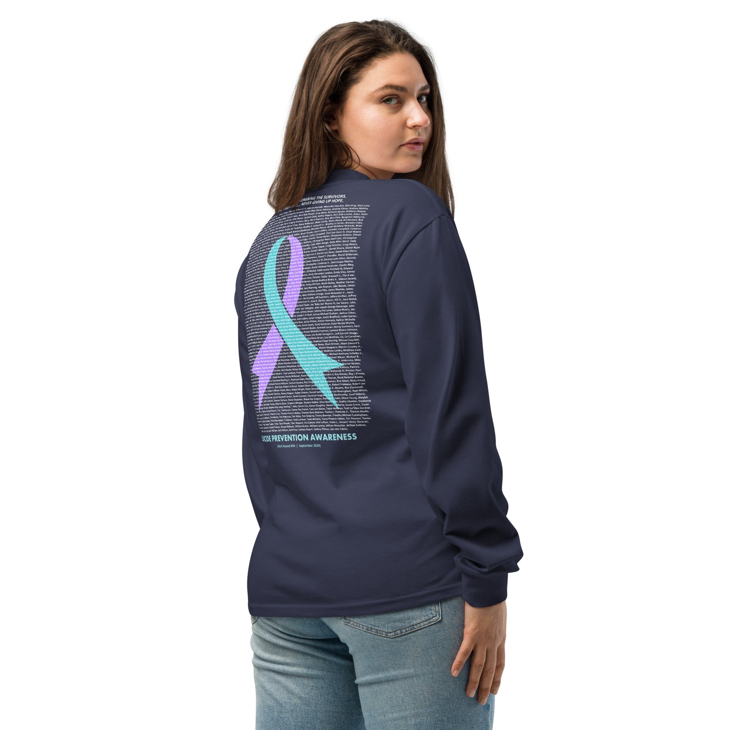 Round 94 (Unisex Premium Heavyweight Long Sleeve Shirt | AS Colour)