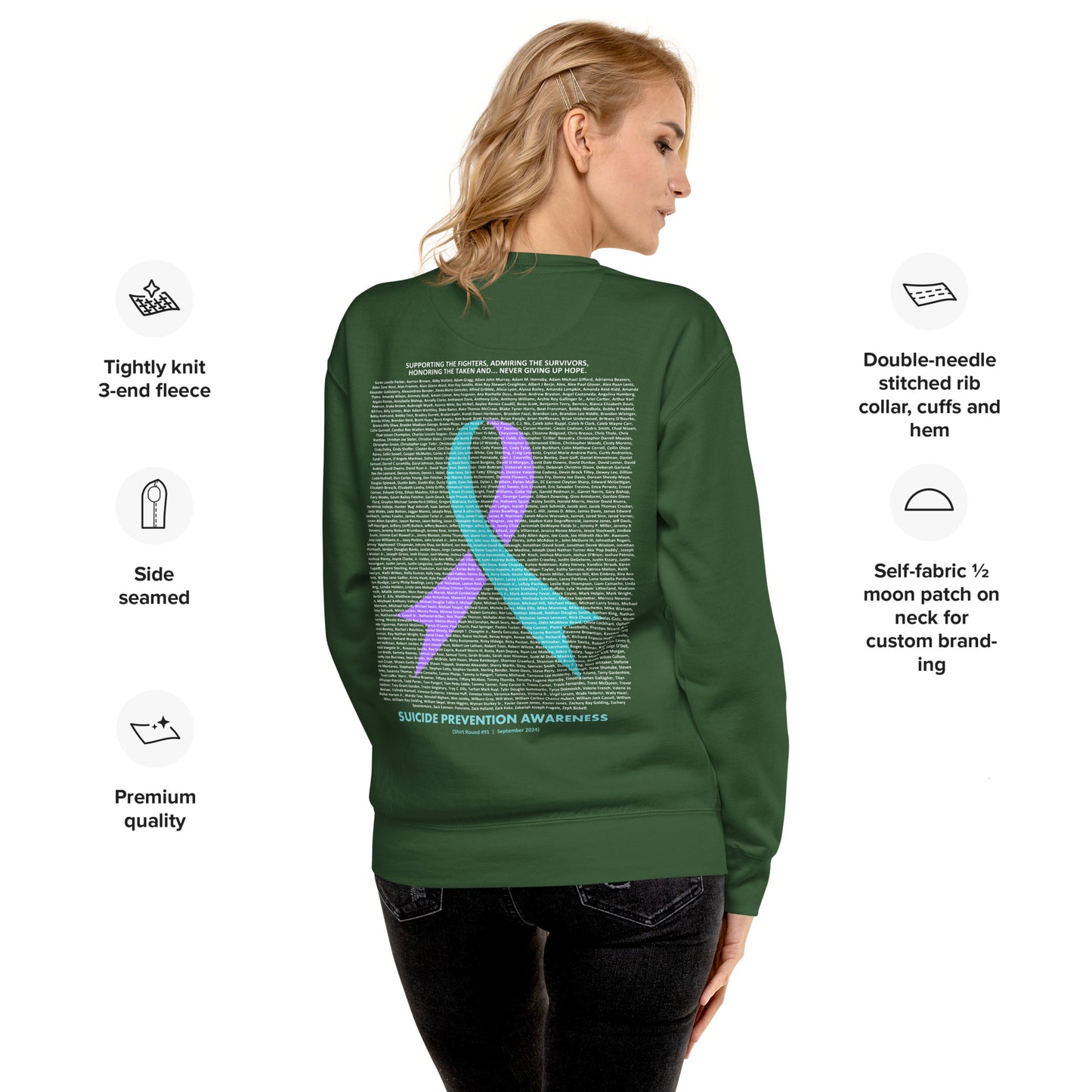 Round 91 (Unisex Premium Sweatshirt | Cotton Heritage)