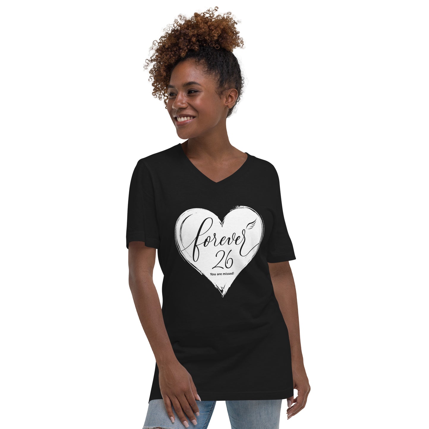 Forever 26 (Unisex V-Neck Tee | Bella + Canvas)