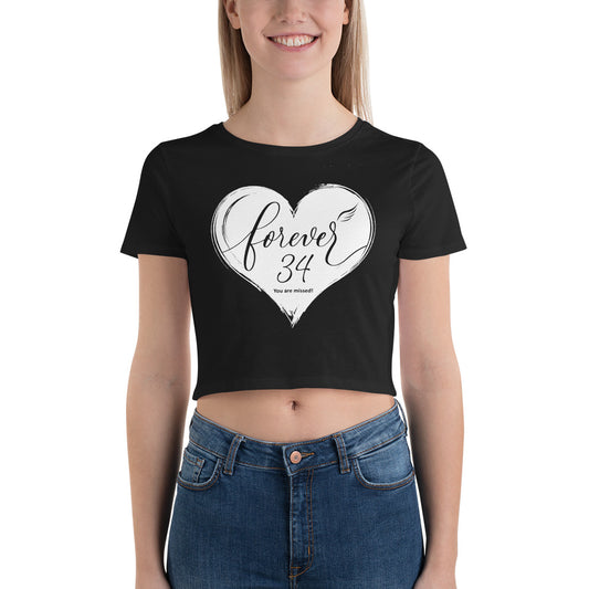 Forever 34 (Women's Crop Tee | Bella + Canvas)