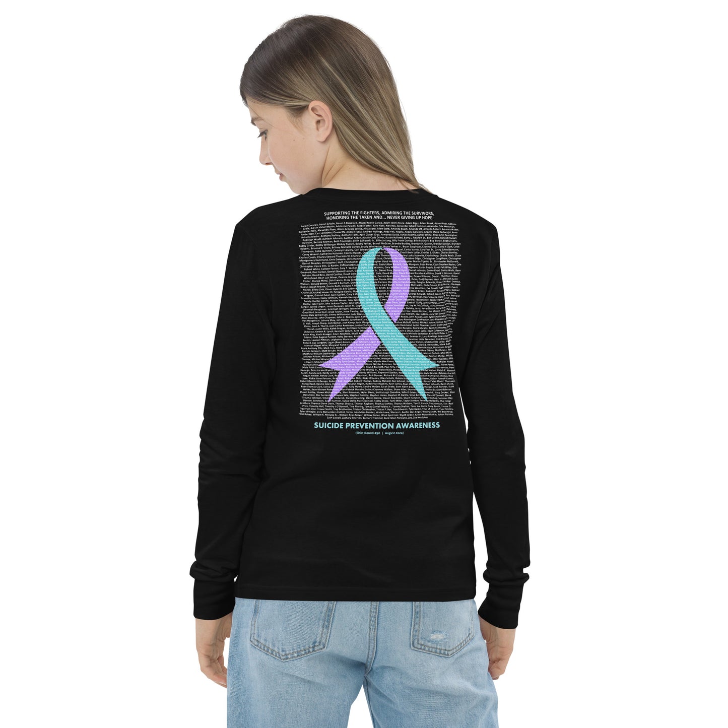 Round 90 (Youth Long Sleeve Tee | Bella + Canvas)