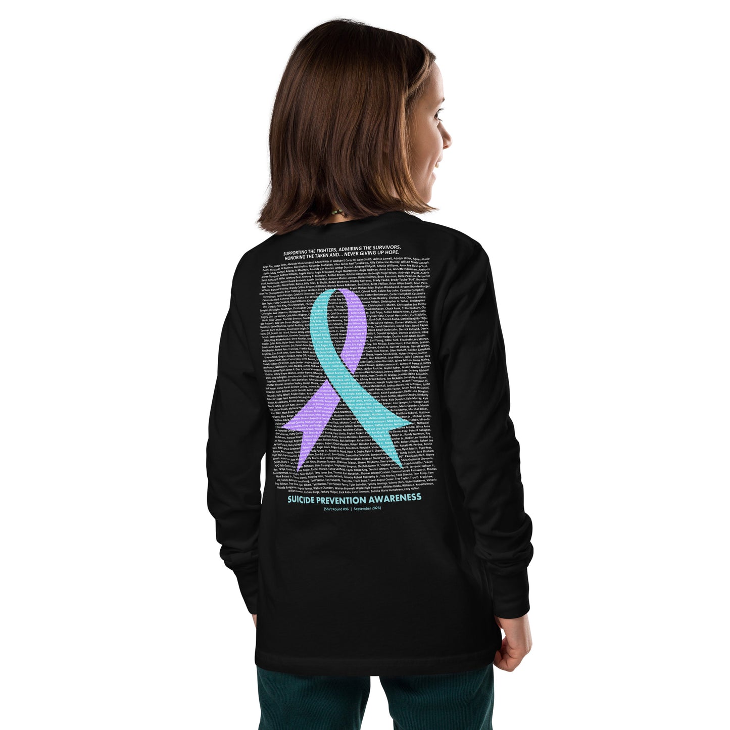 Round 96 (Youth Long Sleeve Tee | Bella + Canvas)