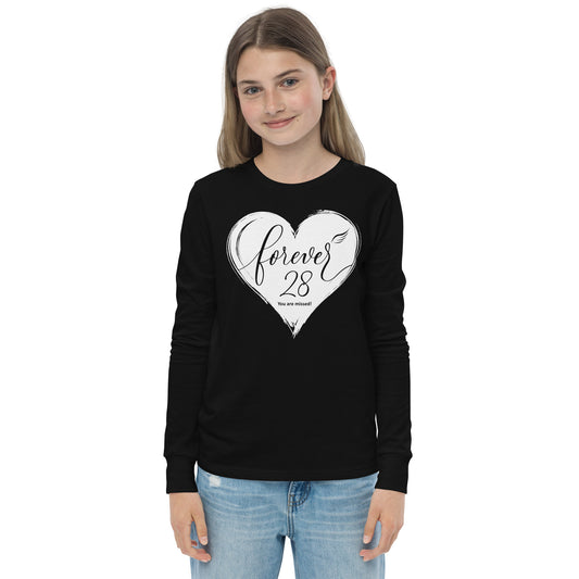 Forever 28 (Youth Long Sleeve Tee | Bella + Canvas)