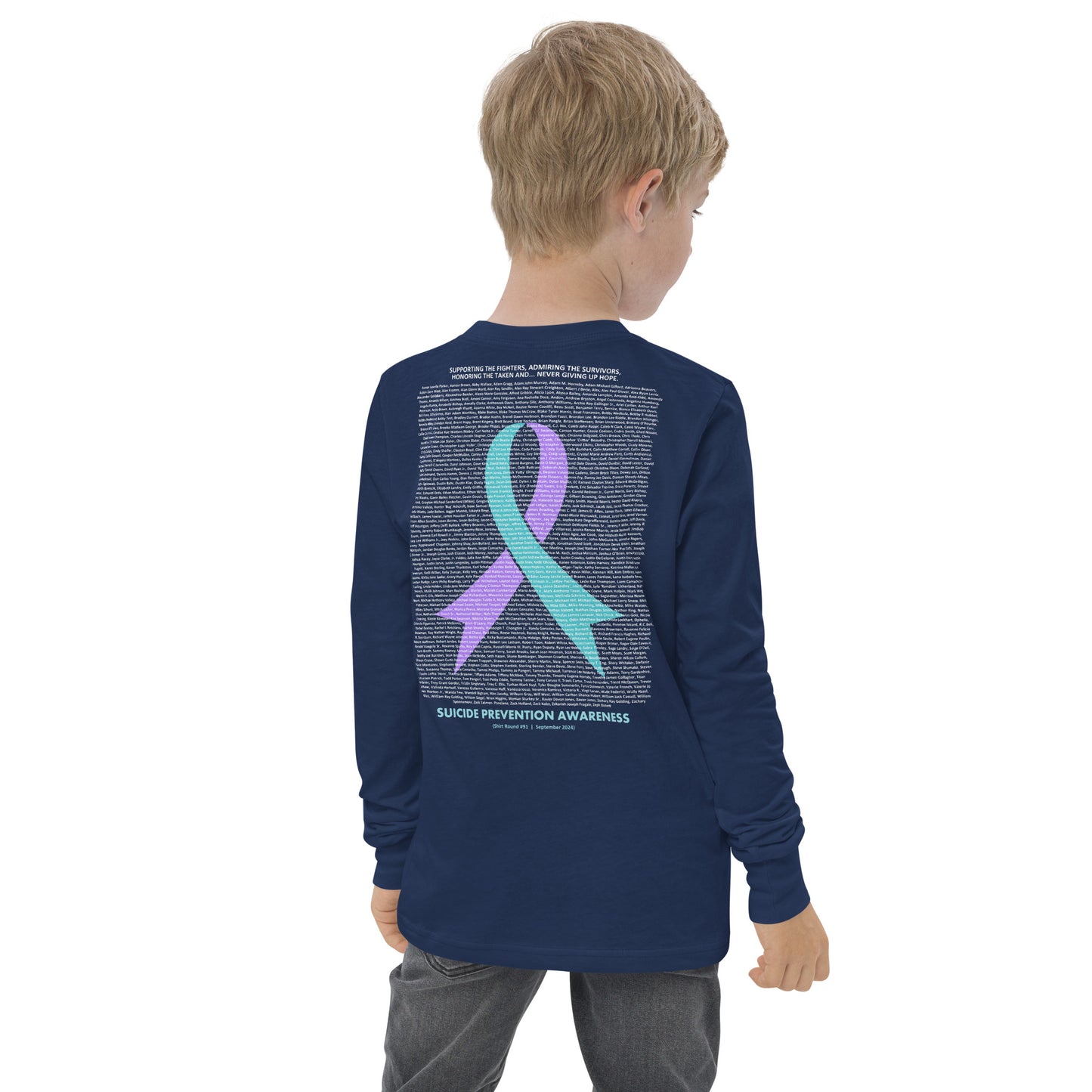 Round 91 (Youth Long Sleeve Tee | Bella + Canvas)