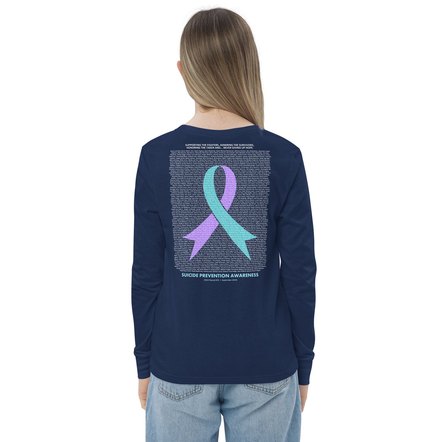 Round 93 (Youth Long Sleeve Tee | Bella + Canvas)