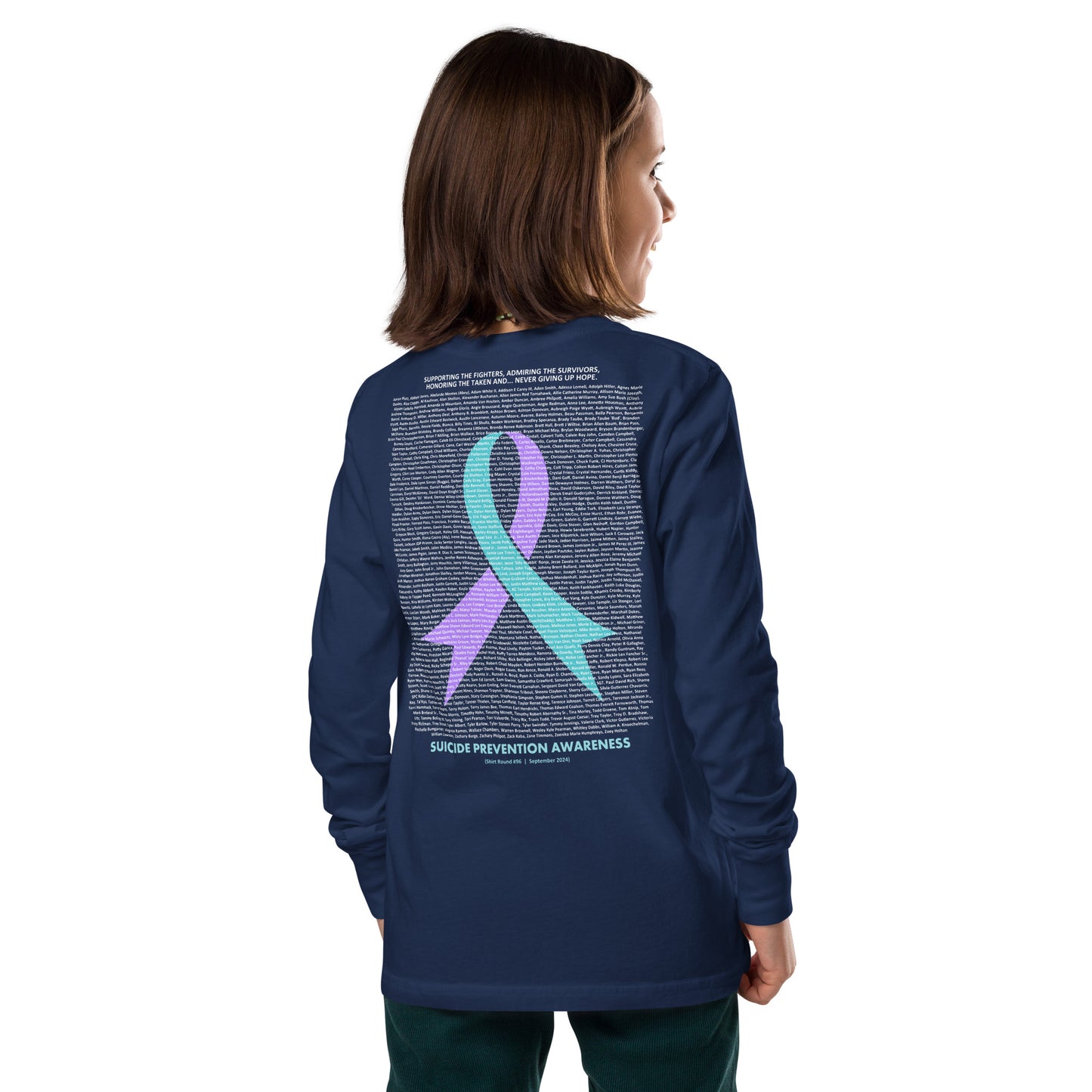Round 96 (Youth Long Sleeve Tee | Bella + Canvas)