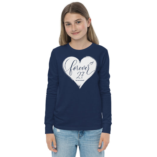 Forever 27 (Youth Long Sleeve Tee | Bella + Canvas)
