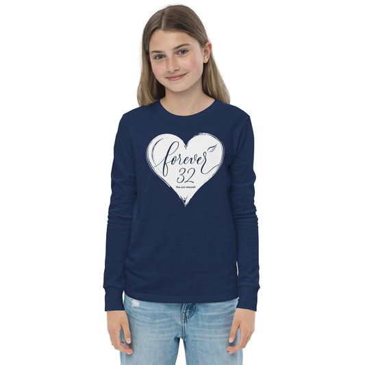 Forever 32 (Youth Long Sleeve Tee | Bella + Canvas)