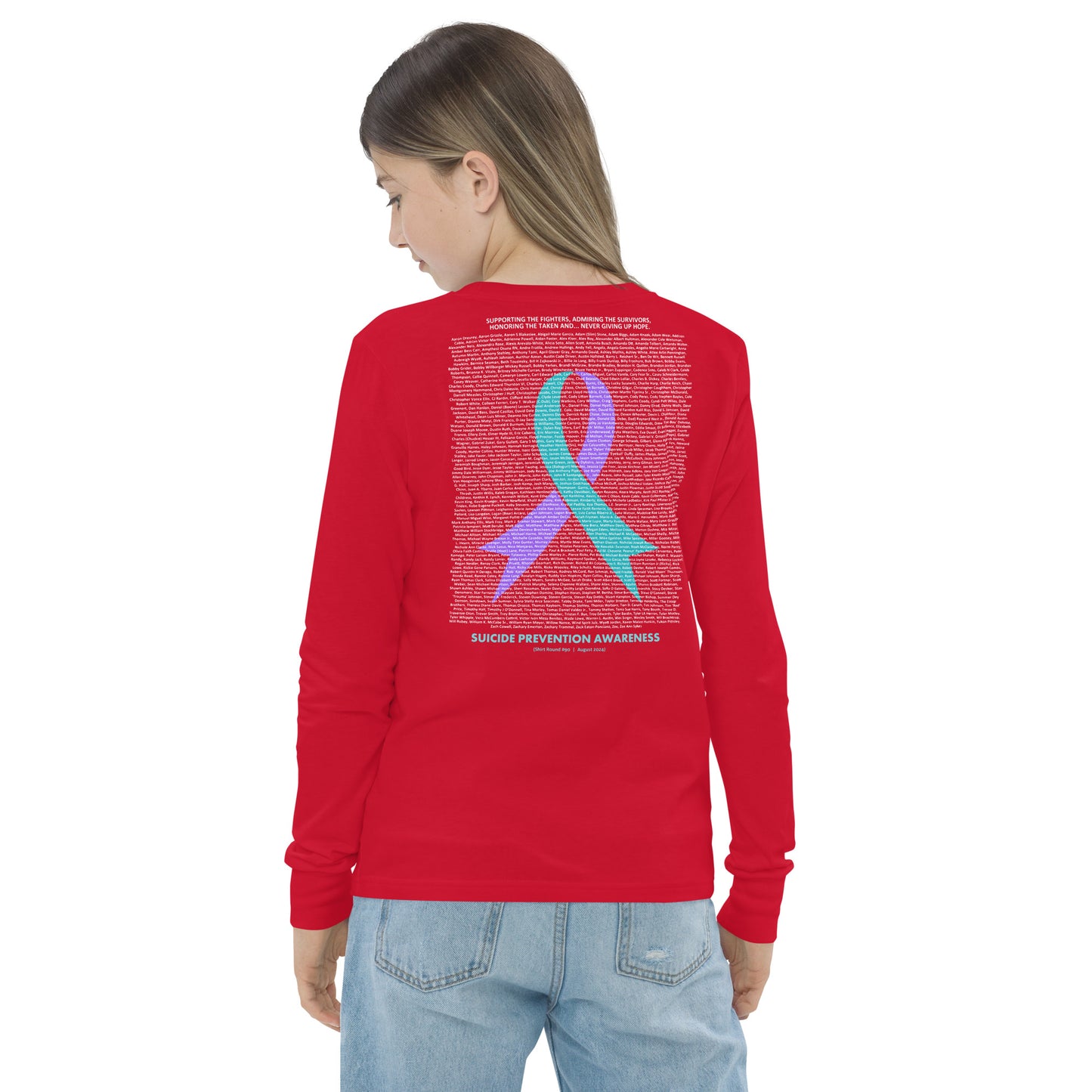 Round 90 (Youth Long Sleeve Tee | Bella + Canvas)