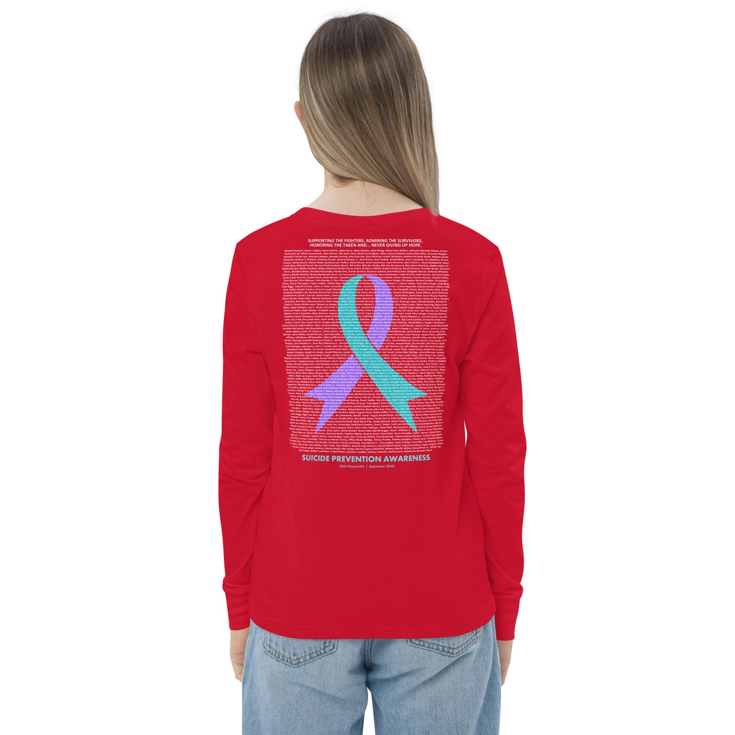 Round 92 (Youth Long Sleeve Tee | Bella + Canvas)