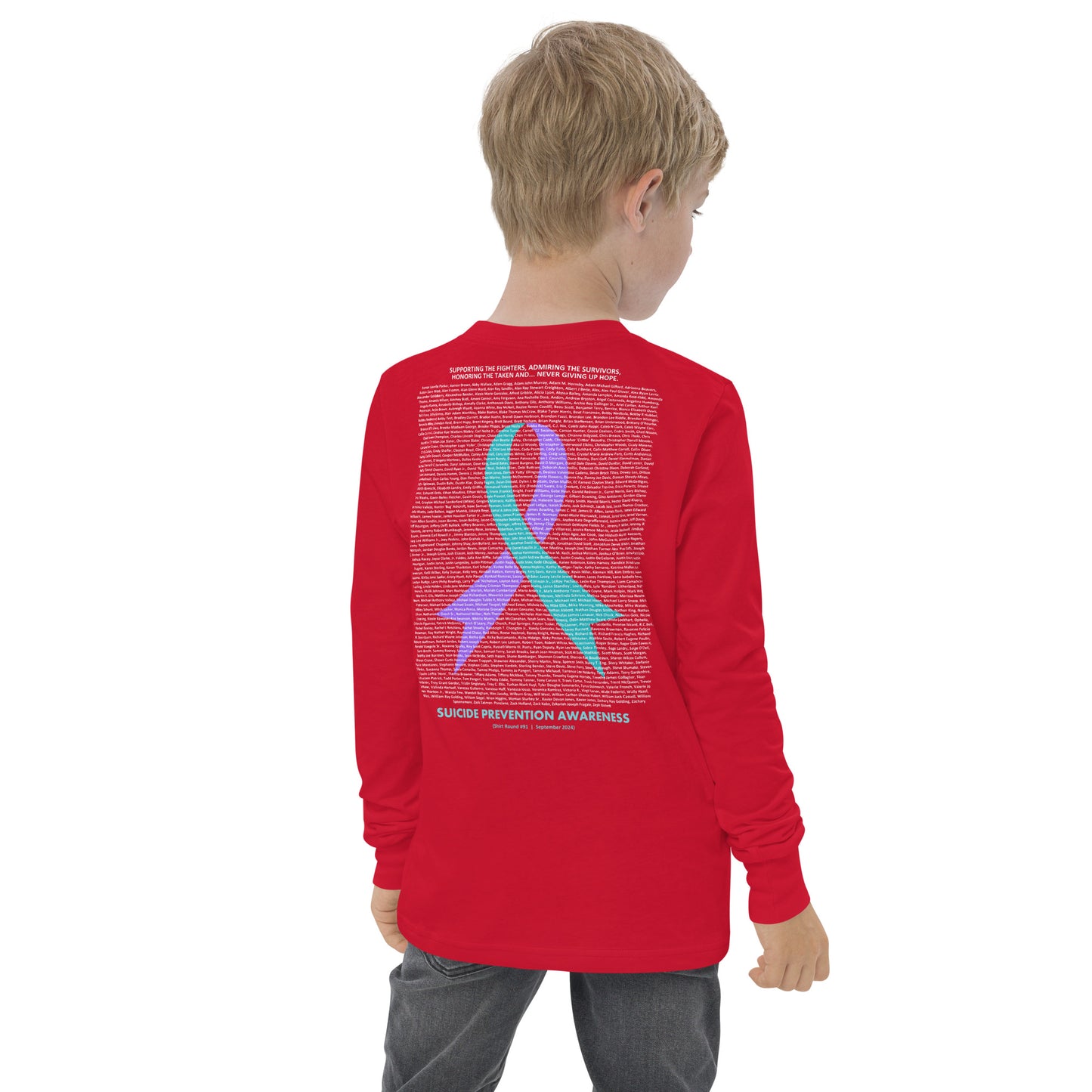 Round 91 (Youth Long Sleeve Tee | Bella + Canvas)