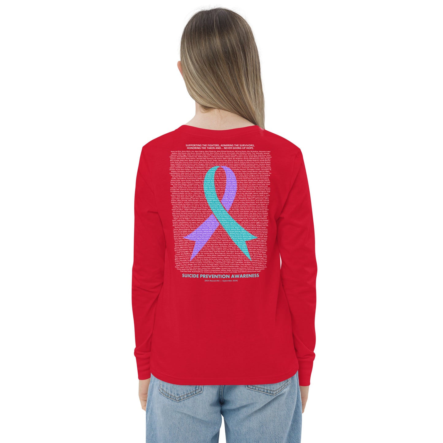 Round 93 (Youth Long Sleeve Tee | Bella + Canvas)