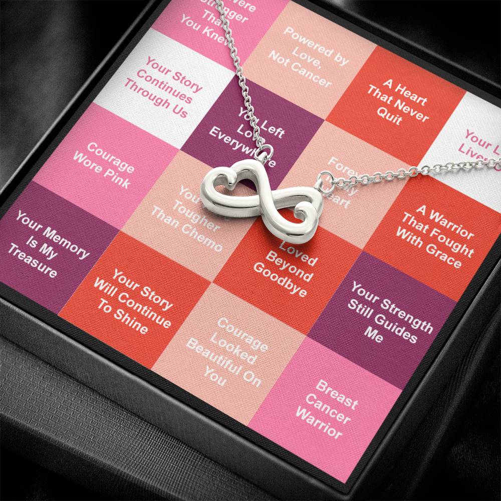 Breast Cancer Warrior (In Loving Memory) - Endless Love Necklace