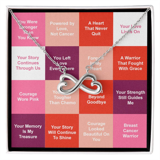 Breast Cancer Warrior (In Loving Memory) - Endless Love Necklace