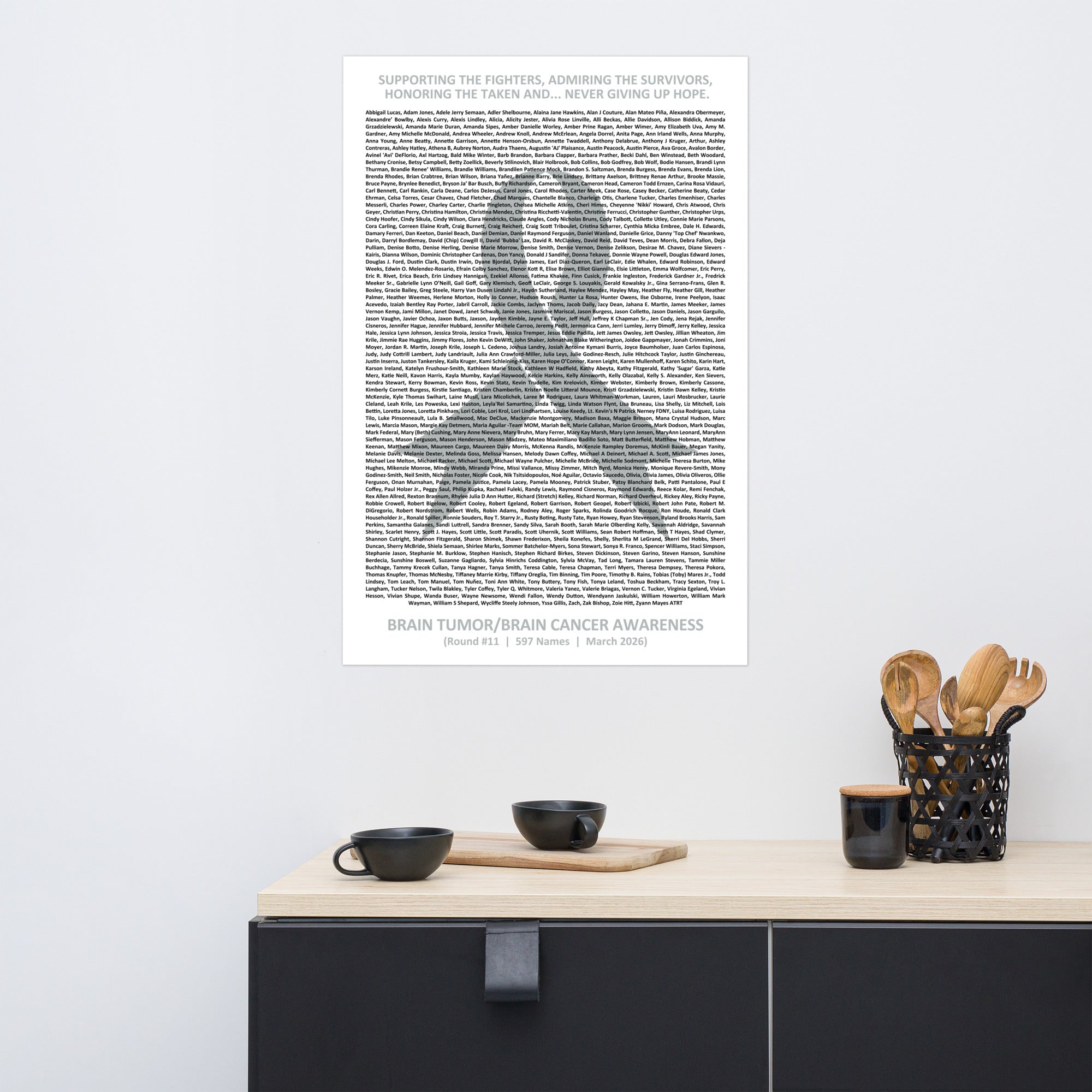 Brain Tumor/Cancer - Round 11 - Poster Unframed (12