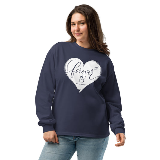 Forever 18 (Unisex Premium Heavyweight Long Sleeve Shirt | AS Colour)