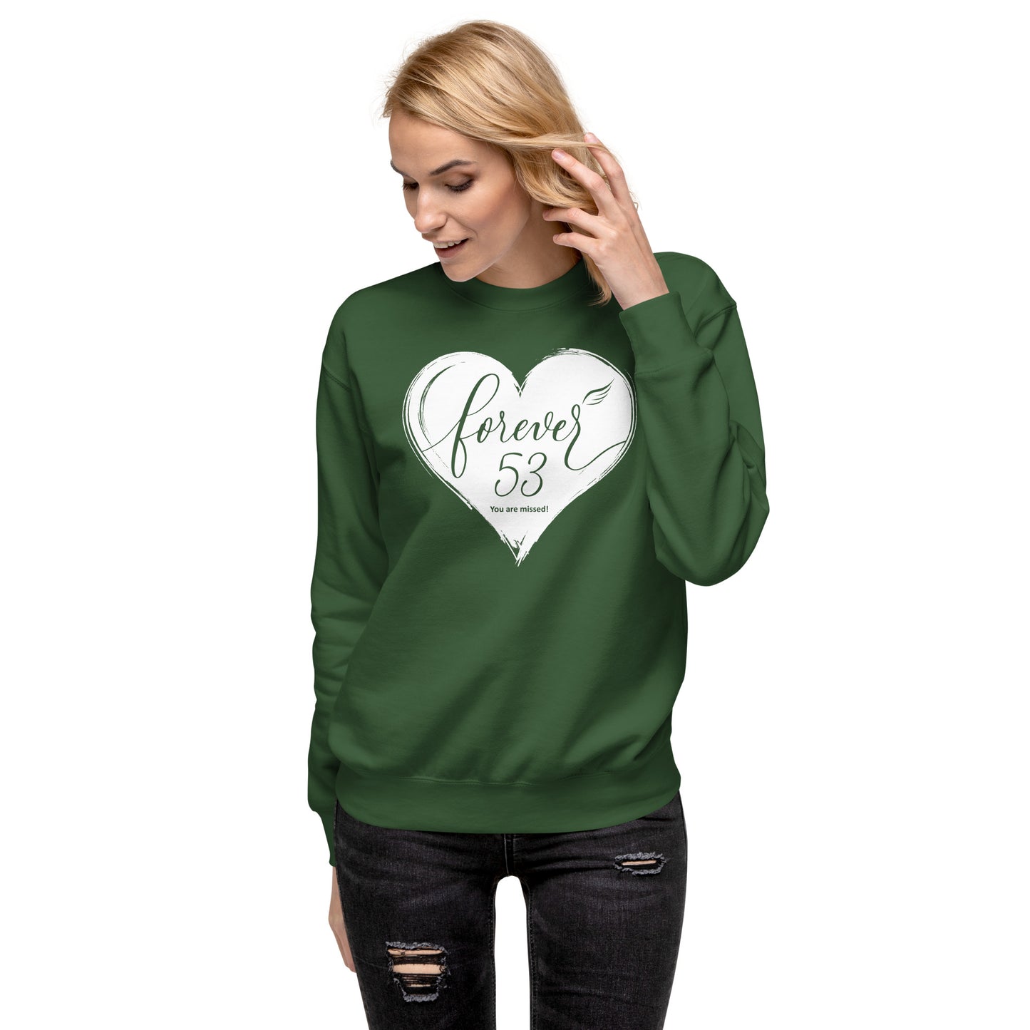Forever 53 (Unisex Premium Sweatshirt | Cotton Heritage)