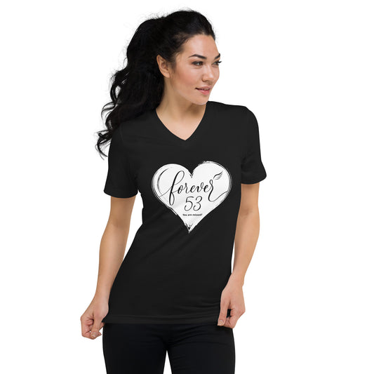 Forever 53 (Unisex V-Neck Tee | Bella + Canvas)