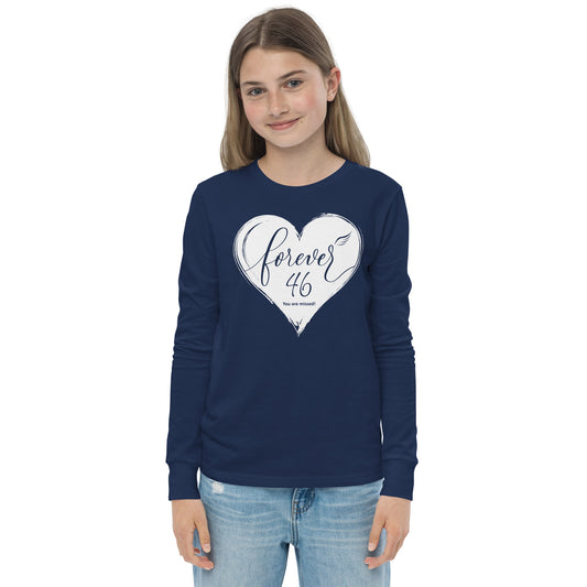 Forever 46 (Youth Long Sleeve Tee | Bella + Canvas)