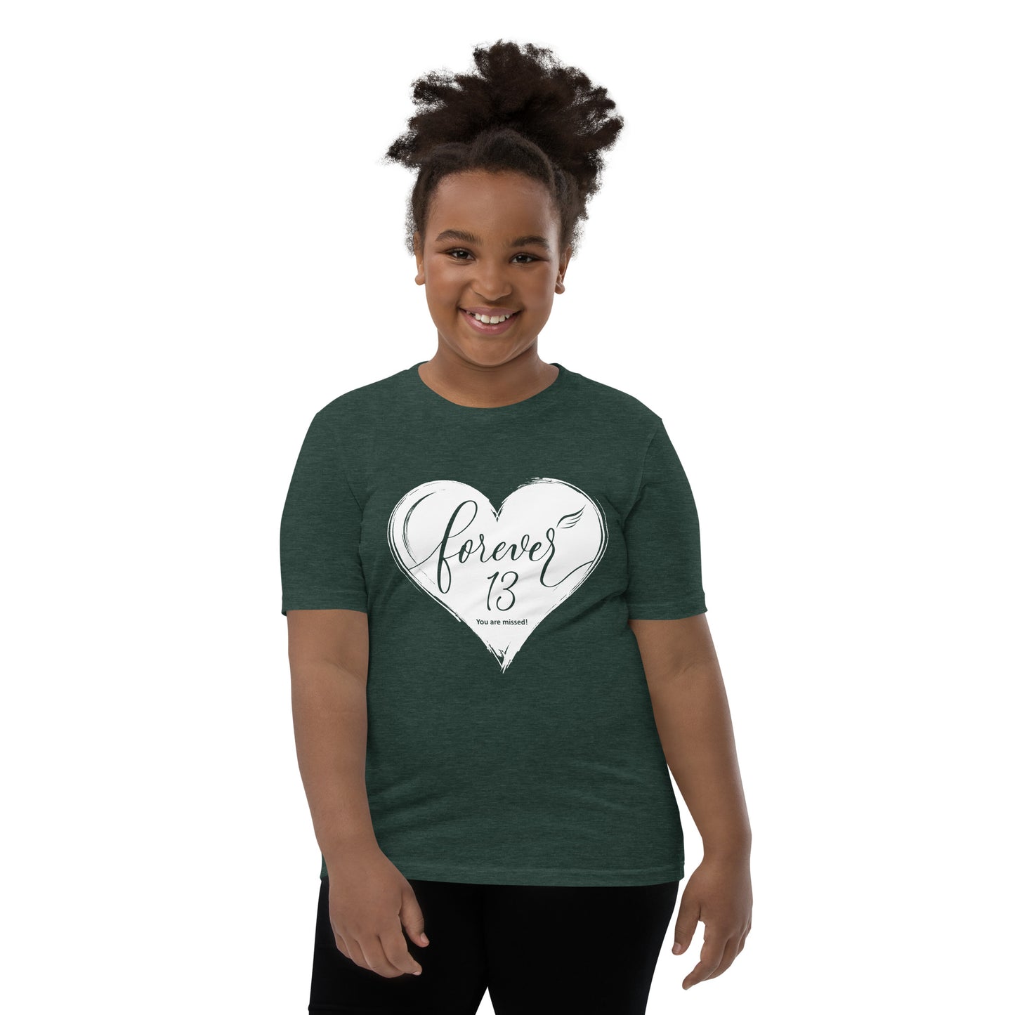 Forever 13 (Youth Staple Tee | Bella + Canvas)