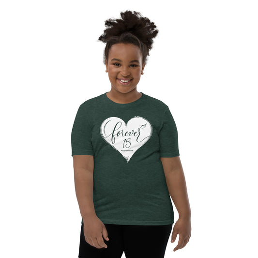 Forever 15 (Youth Staple Tee | Bella + Canvas)