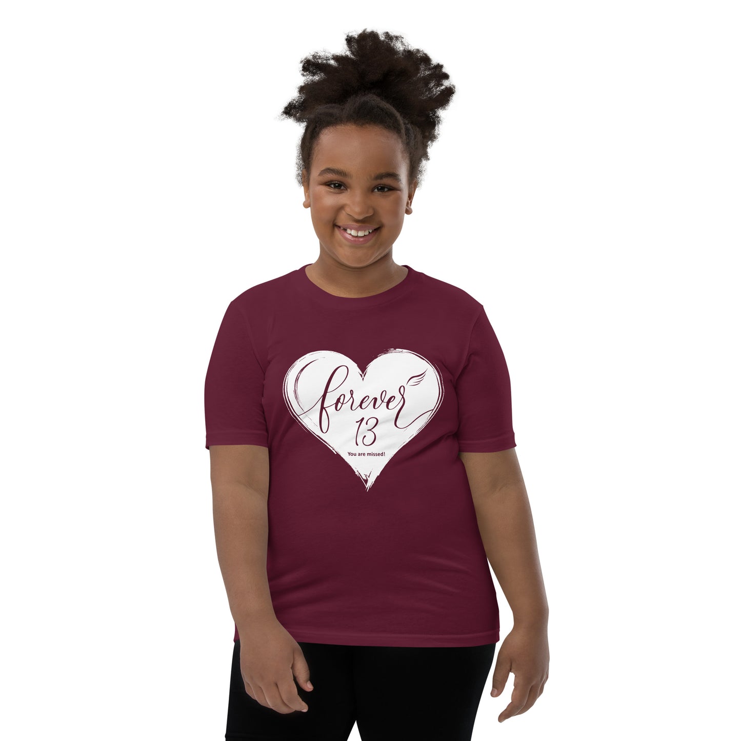 Forever 13 (Youth Staple Tee | Bella + Canvas)