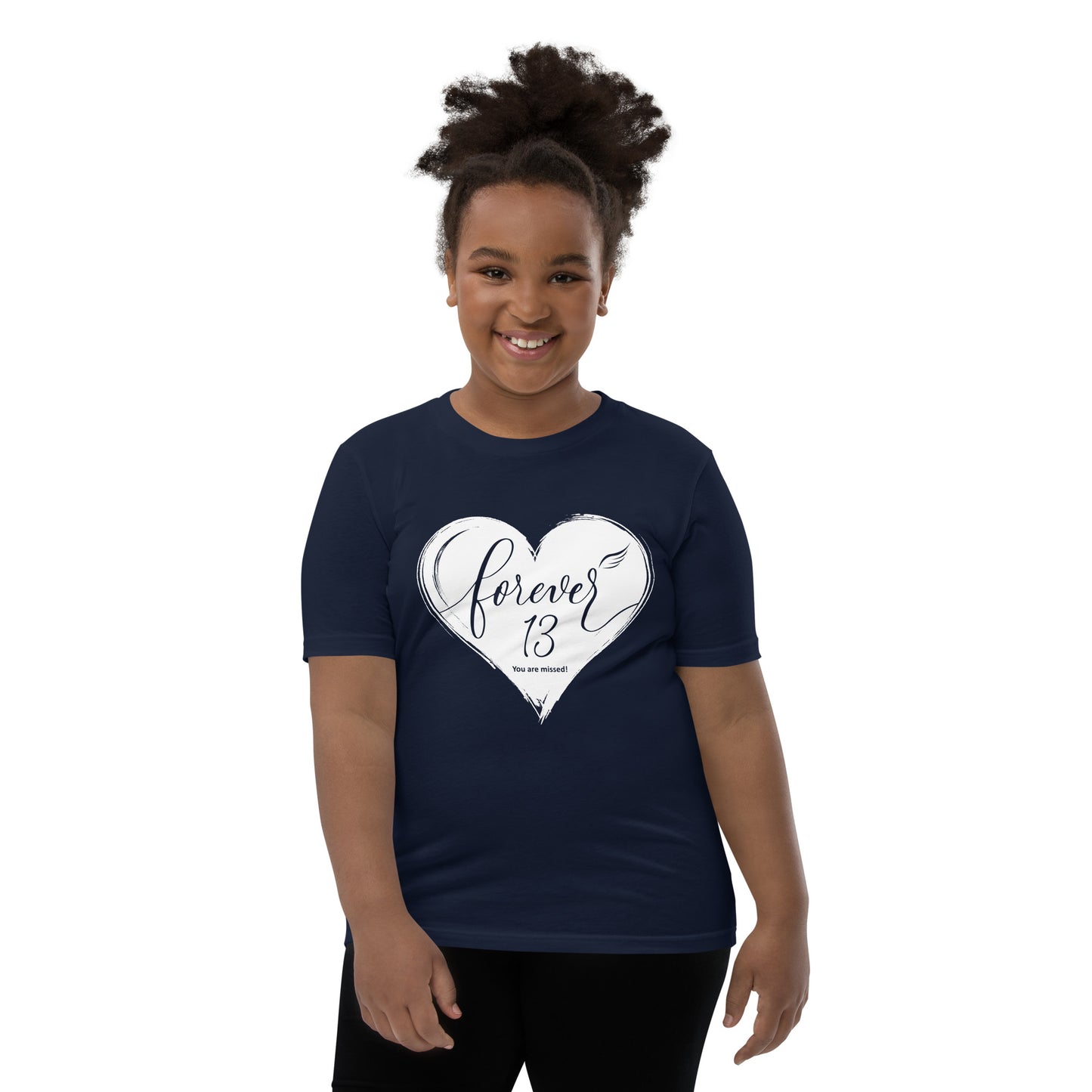 Forever 13 (Youth Staple Tee | Bella + Canvas)