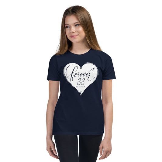 Forever 33 (Youth Staple Tee | Bella + Canvas)